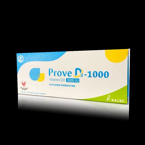 Jual Prove D Tablet Vitamin D Iu Strip Strip Putih Shopee