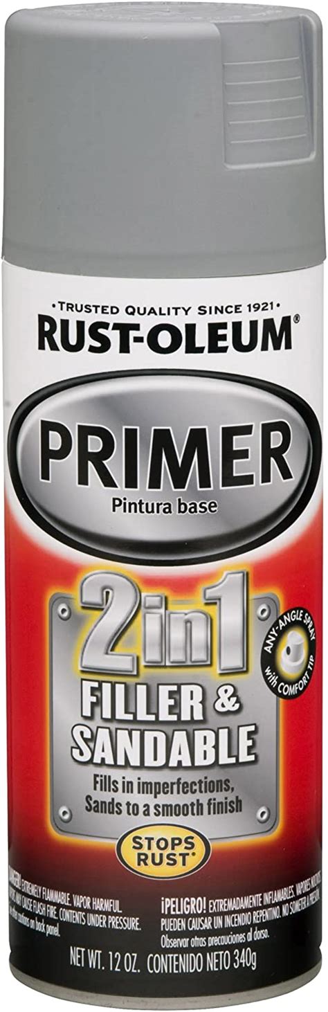 Rust Oleum 260510 Automotive 2 In 1 Filler And Sandable Primer 12 Oz