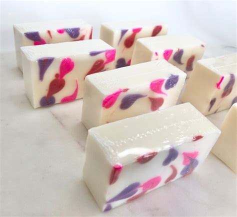 Swirled Hearts Homemade Soap Bar Handmade Spa T Artisan Party