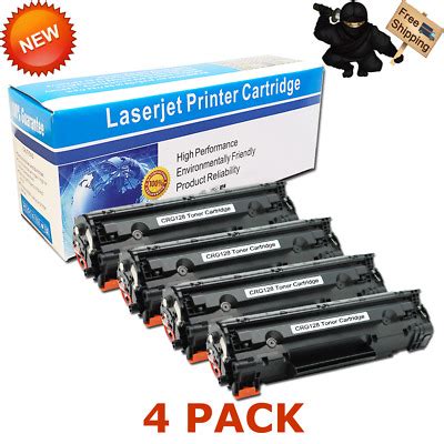 4PK 128 Toner Cartridge for Canon 128 ImageClass D530 MF4770n MF4880dw ...