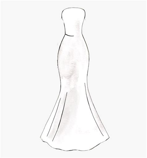 Wedding Dress Outline Fashion Dresses