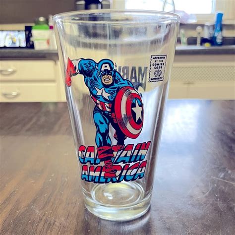 Marvel Kitchen Captain America Glass Poshmark