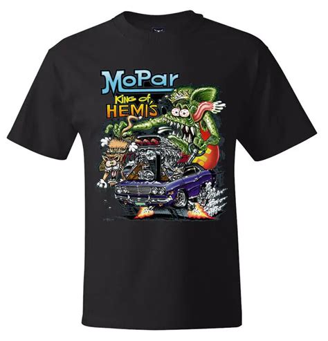 Mopar King Of Hemi S Rat Fink Art T Shirt Mens Various Sizes Brand New