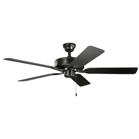 52 Basics Pro Patio Fan Satin Black Kichler Lighting