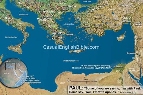 Casual English Bible Maps For 1 2 Corinthians Casual English Bible