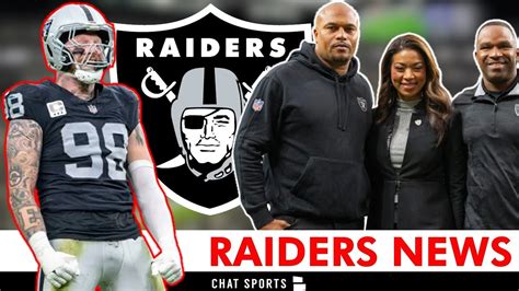 Raiders News On Maxx Crosby Antonio Pierce Champ Kelly Nfl Rumors