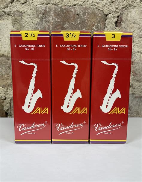 Vandoren Java Red Reeds Tenor Box Of 5 Jl Woodwind Repair
