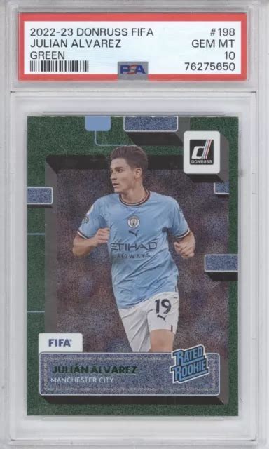 Julian Alvarez Psa Panini Donruss Fifa Rookie Vert Rc