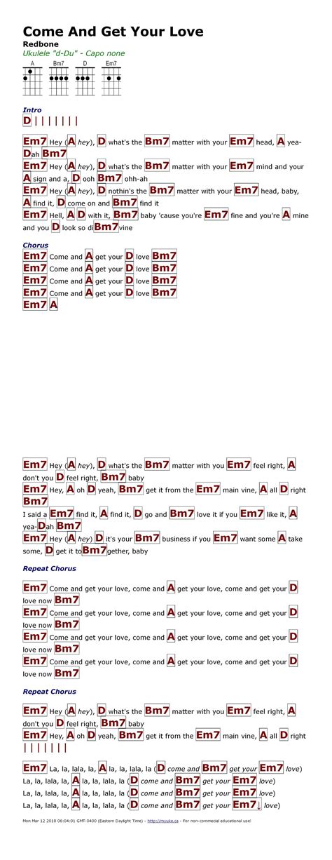 [最も共有された！ √] redbone come and get your love chords lyrics 283128 ...