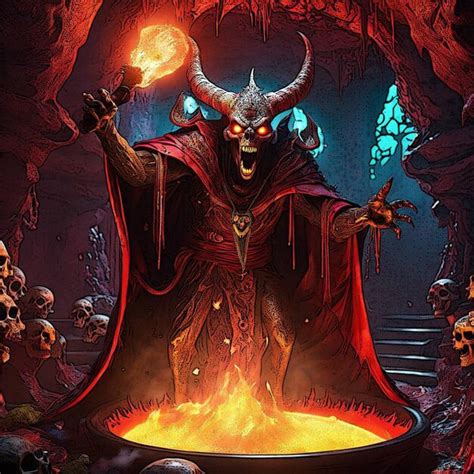 Premium Photo Necromancer Monster Int He Mine