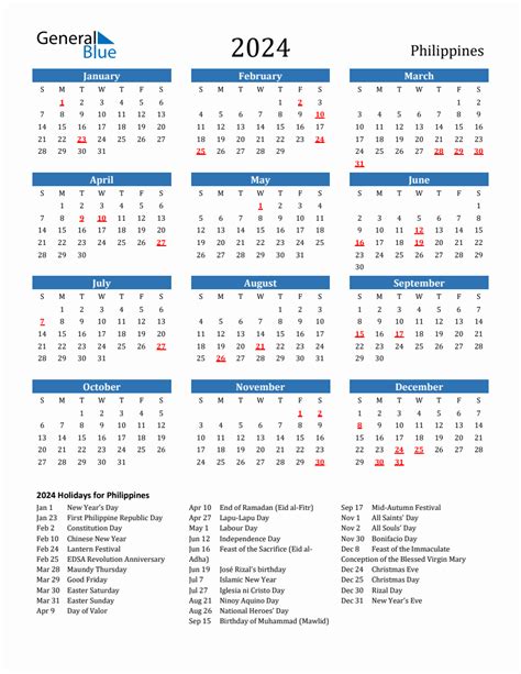 2024 Holiday Calendar Philippines Proclamation And Dates Judi Larissa