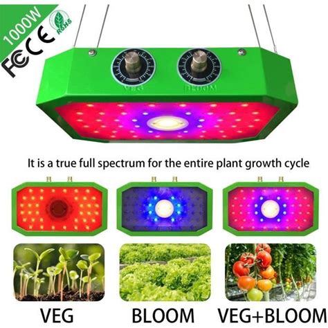 Ysilla 1000w Led Horticole Lampe Idéale Pour Plantes Dintérieur