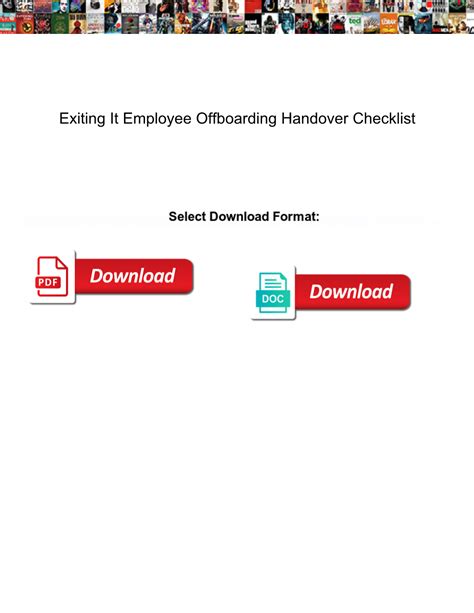 Exiting It Employee Offboarding Handover Checklist Docslib