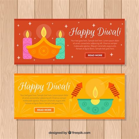 Free Vector | Happy diwali banner design