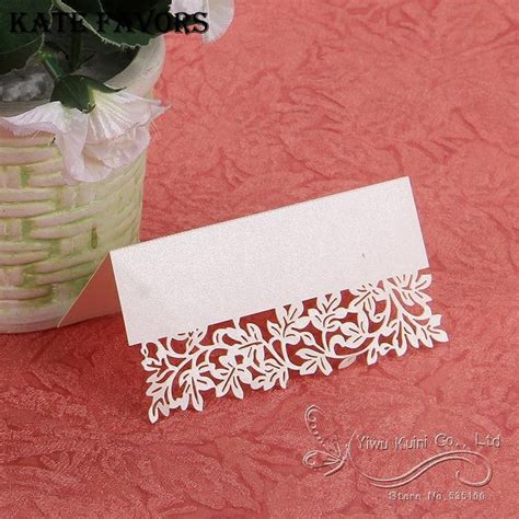 Wedding Table Decoration Leaf Name Place Cards For Vicedeal