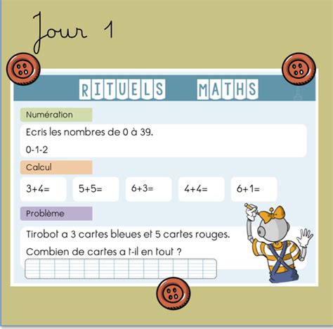 Rituels Maths Bout De Gomme