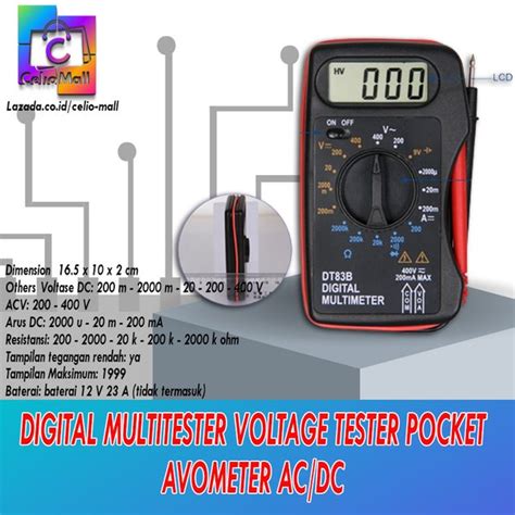 Jual Avometer Digital Pocket Size Digital Multimeter Ac Dan Dc Voltage