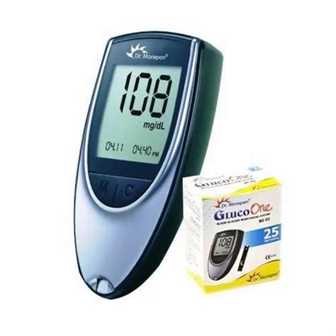 Lancing Device 1 50 Mmol L Dr Morepen Gluco One Blood Glucose Monitor