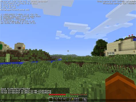 Two villages, Desert Temple, Desert Biome, Plains Biome, and Jungle Biome all within ~200 steps ...