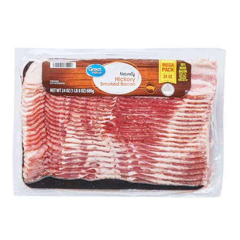 Great Value Naturally Hickory Smoked Bacon Oz Brickseek