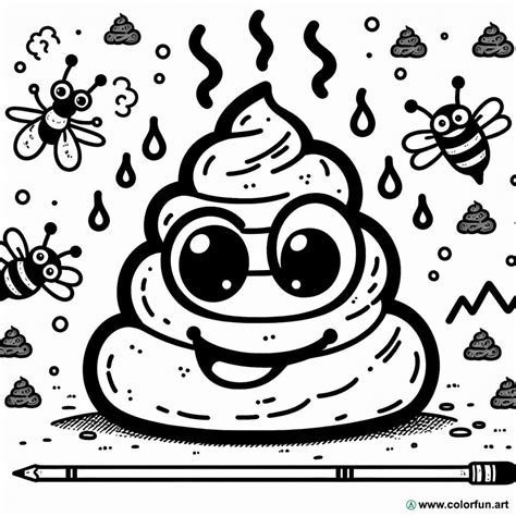 Poop Coloring Page Download Or Print For Free