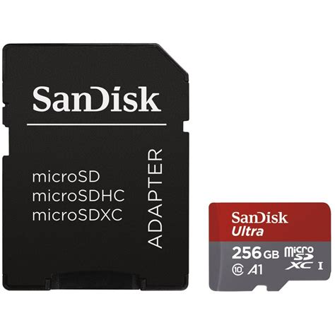 SanDisk MicroSDXC 256GB Ultra Android 100 MB S Class 10 A1 UHS I SD