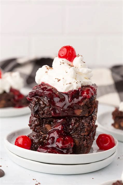 Black Forest Brownies Recipe With Cherry Amira S Pantry