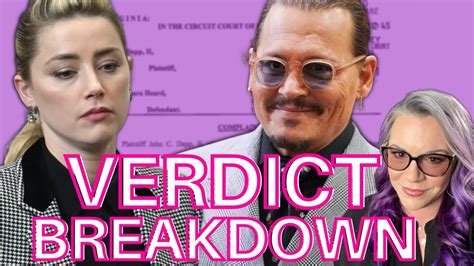 The Verdict Explained Depp V Heard Trial Lawyer Reacts Youtube