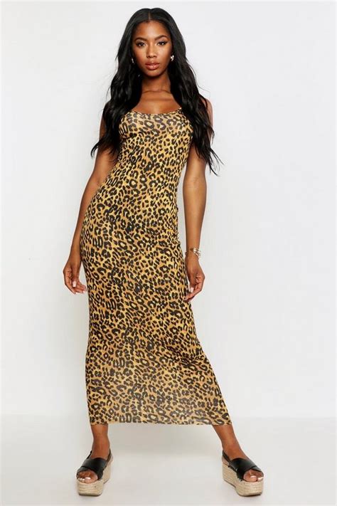 Leopard Maxi Dress Boohoo