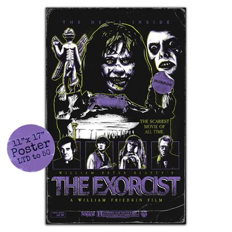 The Exorcist 11"x 17" Poster — Halftone Horror | Art & Apparel Co.