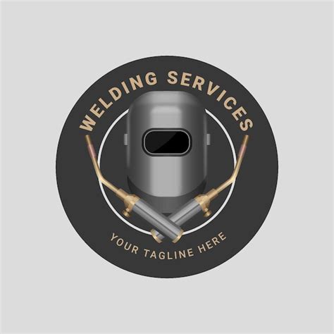 Подробный шаблон логотипа сварщика | Бесплатно векторы
