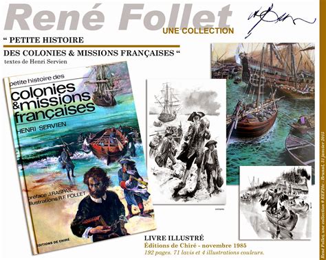 René Follet une collection Petite histoire des colonies missions