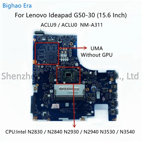 Nm A For Lenovo Ideapad G Laptop Motherboard With Intel N