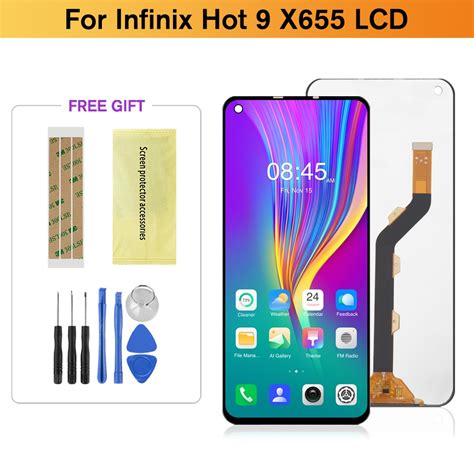 Original For Infinix Hot 9 X655 Lcd Display X655c X655d With Touch Screen Digitizer Assembly For