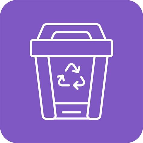 Premium Vector Recycling Bin Icon