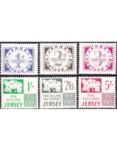 Jersey Timbres Taxe N Collection Timbres Europe