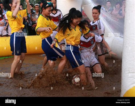 Two groups of girls wearing Germany national football team jersey and ...