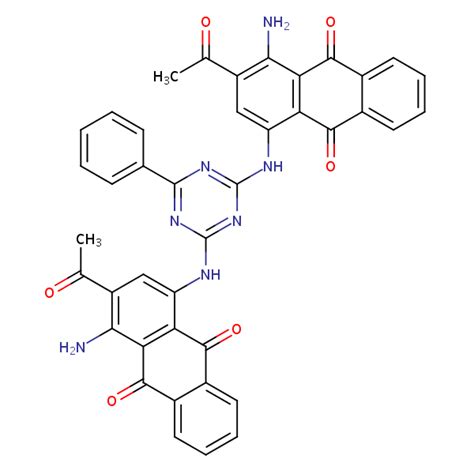 9 10 Anthracenedione 1 1’ [ 6 Phenyl 1 3 5 Triazine 2 4 Diyl Diimino]bis[3 Acetyl 4 Amino