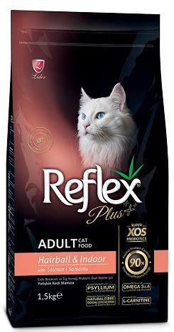 Сухой корм Reflex Plus С лососем, сухой корм для кошек, живущих в ...