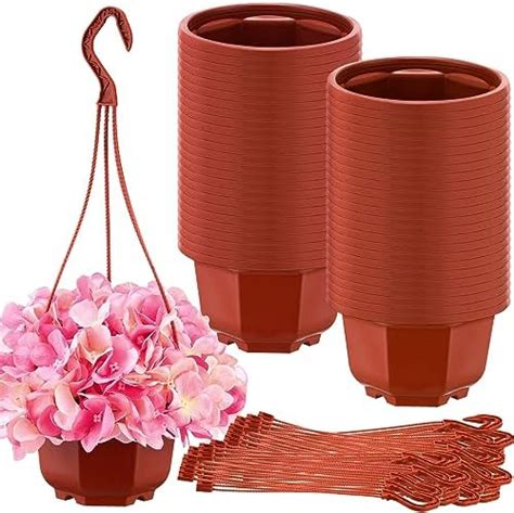 Amazon Foraineam 10 Pack Mini Hanging Planters Garden Self