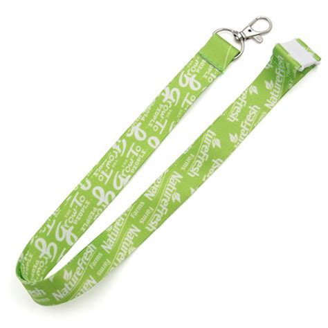 Green polyester logo lanyard custom supplier -Taskwin Gifts