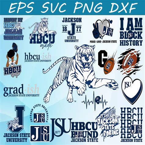 Bundle 20 Files Jackson State Football Team Svg, Jackson Sta | Inspire ...