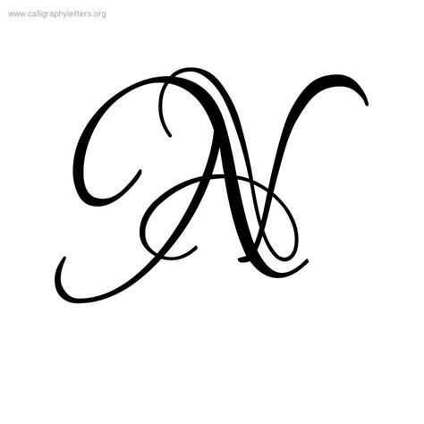 Letter N Calligraphy Tattoo Lettering N Letter Tattoo Lettering