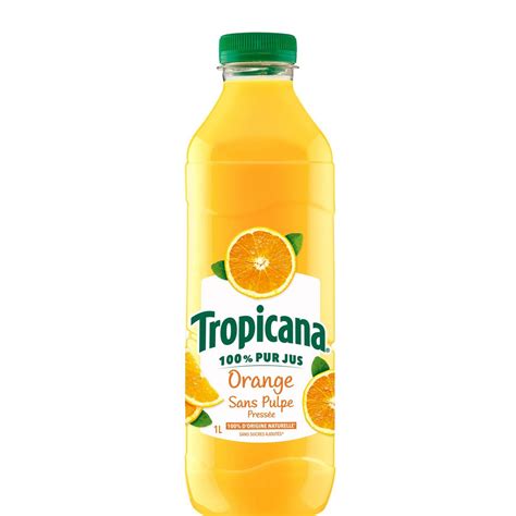 TROPICANA Jus Pure Premium 100 Orange Sans Pulpe 1l Pas Cher Auchan Fr