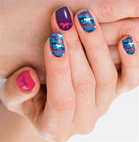 Retro Rodeo Nail Wraps Real Nail Polish Stickers Long Lastingwestern Fashion