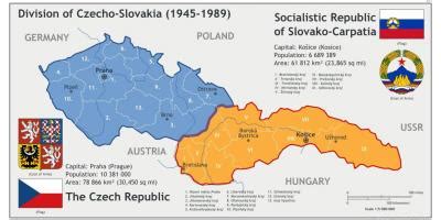 Czechoslovakia map 1945 - Map of Czechoslovakia 1945 (Eastern Europe ...