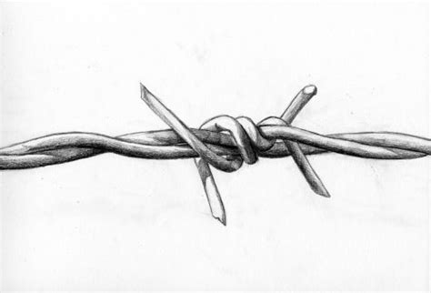 Barbed Wire Drawing With Images Barbed Wire Drawing Barbed Wire