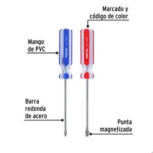 Duo X Tp Truper D O De Desarmadores X Mango De Pvc