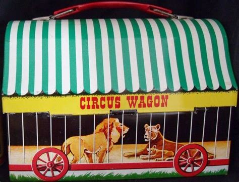 Circus Wagon 1958 Vintage Lunchbox