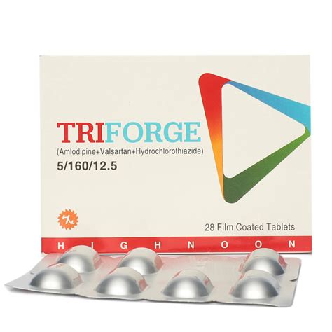 Triforge 5/160/12.5mg Tablets Uses, Side effects & Price in Pakistan